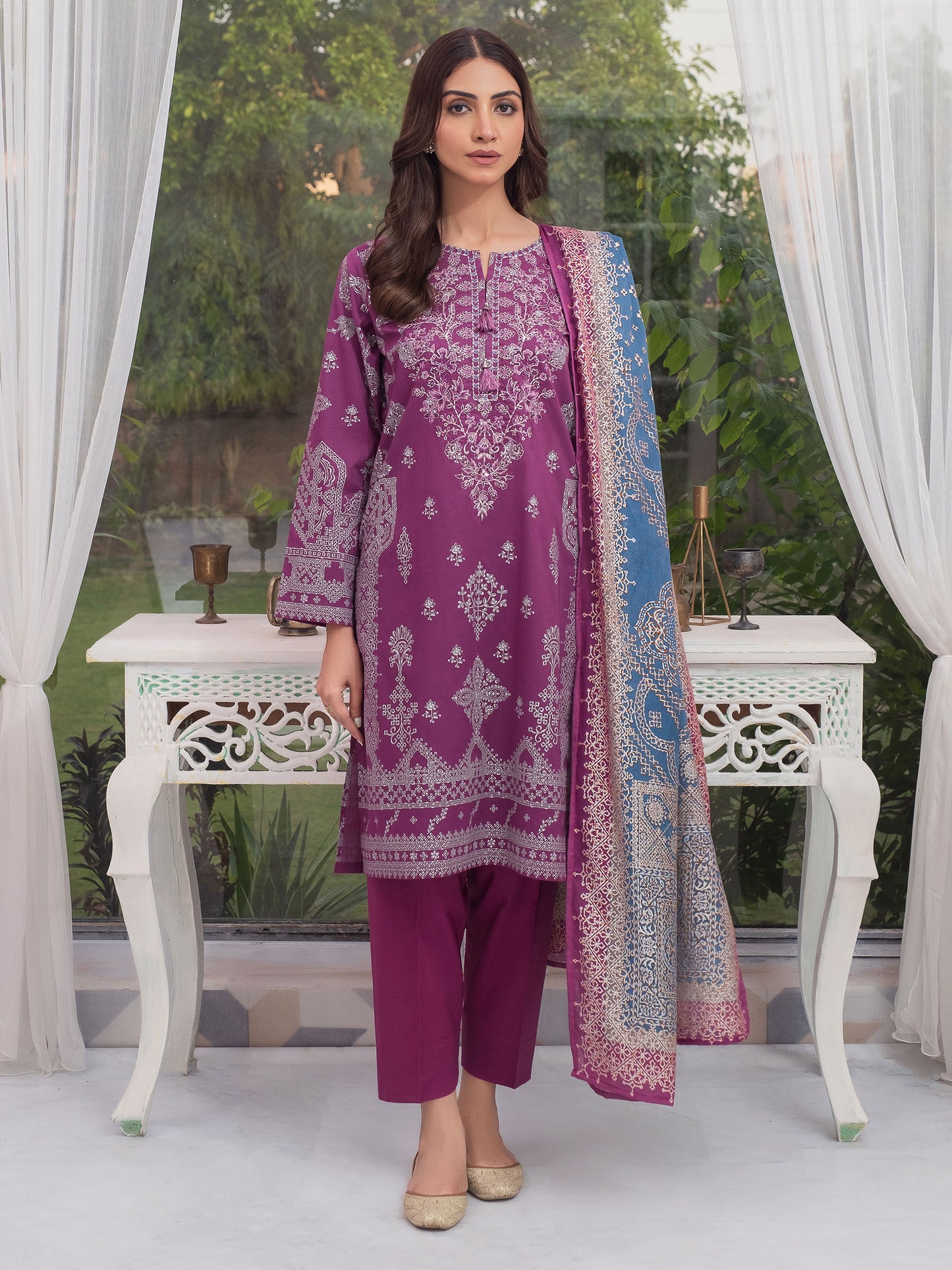 3 Piece Lawn Suit-Embroidered(Unstitched)