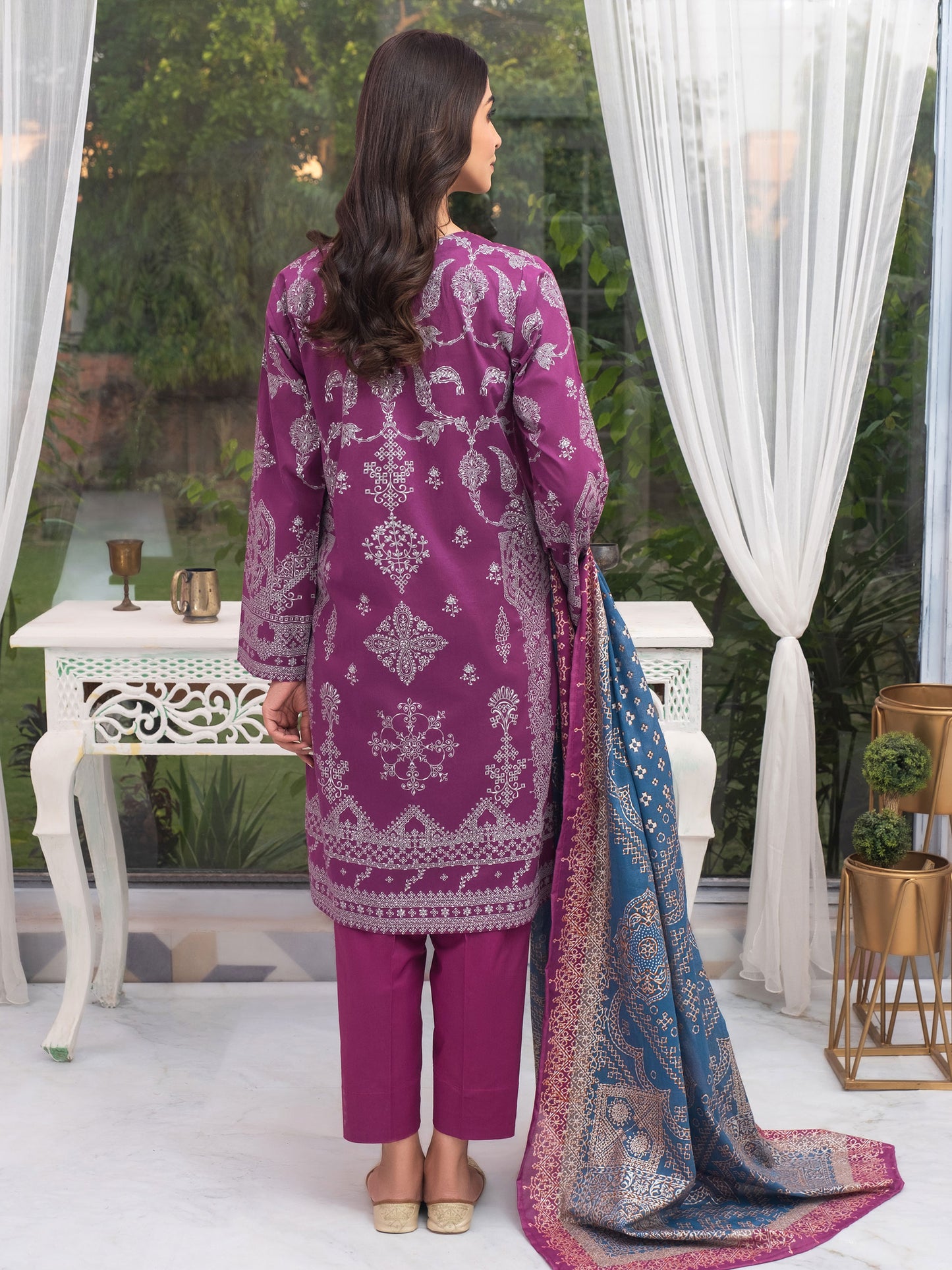 3 Piece Lawn Suit-Embroidered(Unstitched)