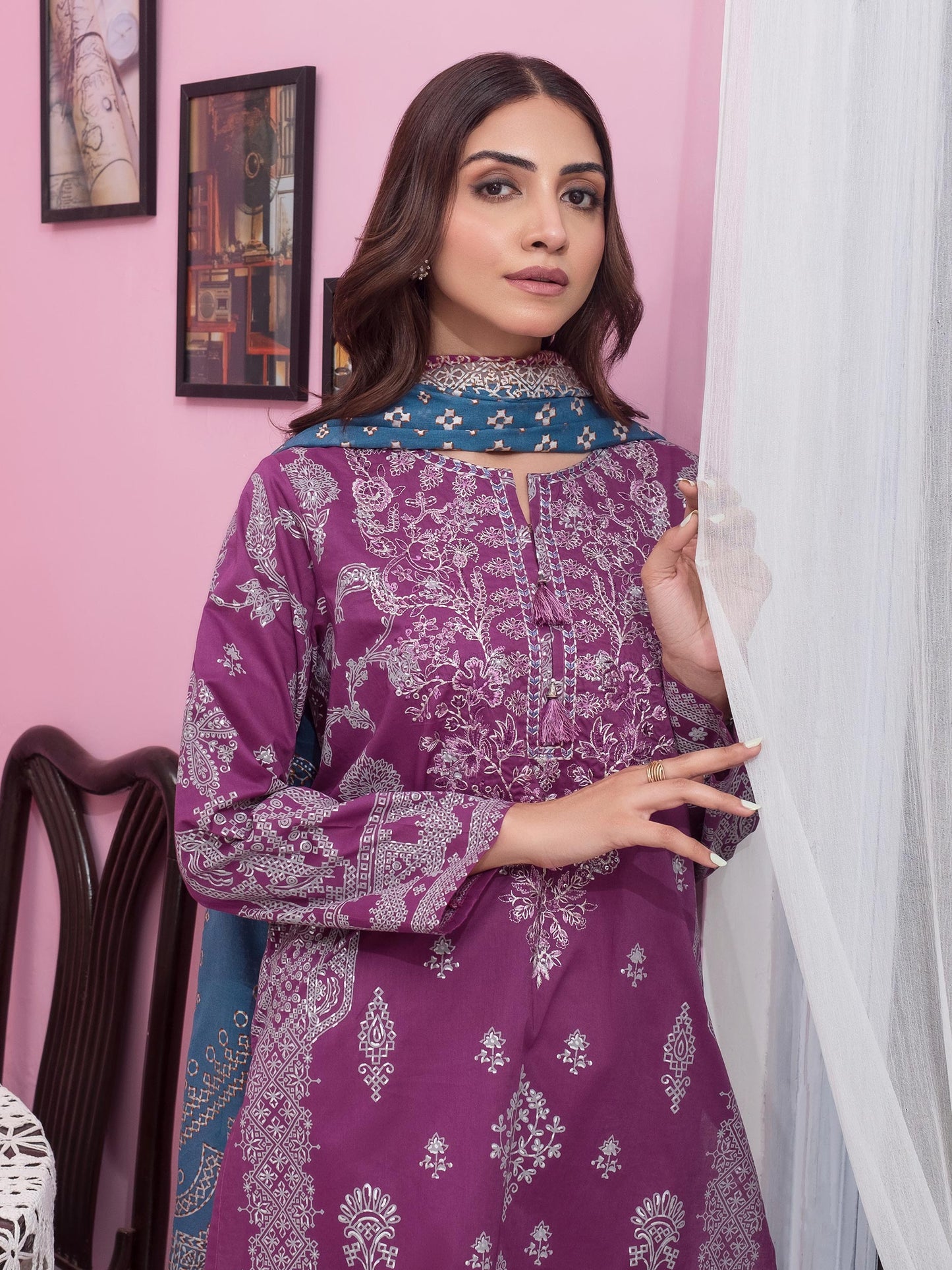 3 Piece Lawn Suit-Embroidered(Unstitched)