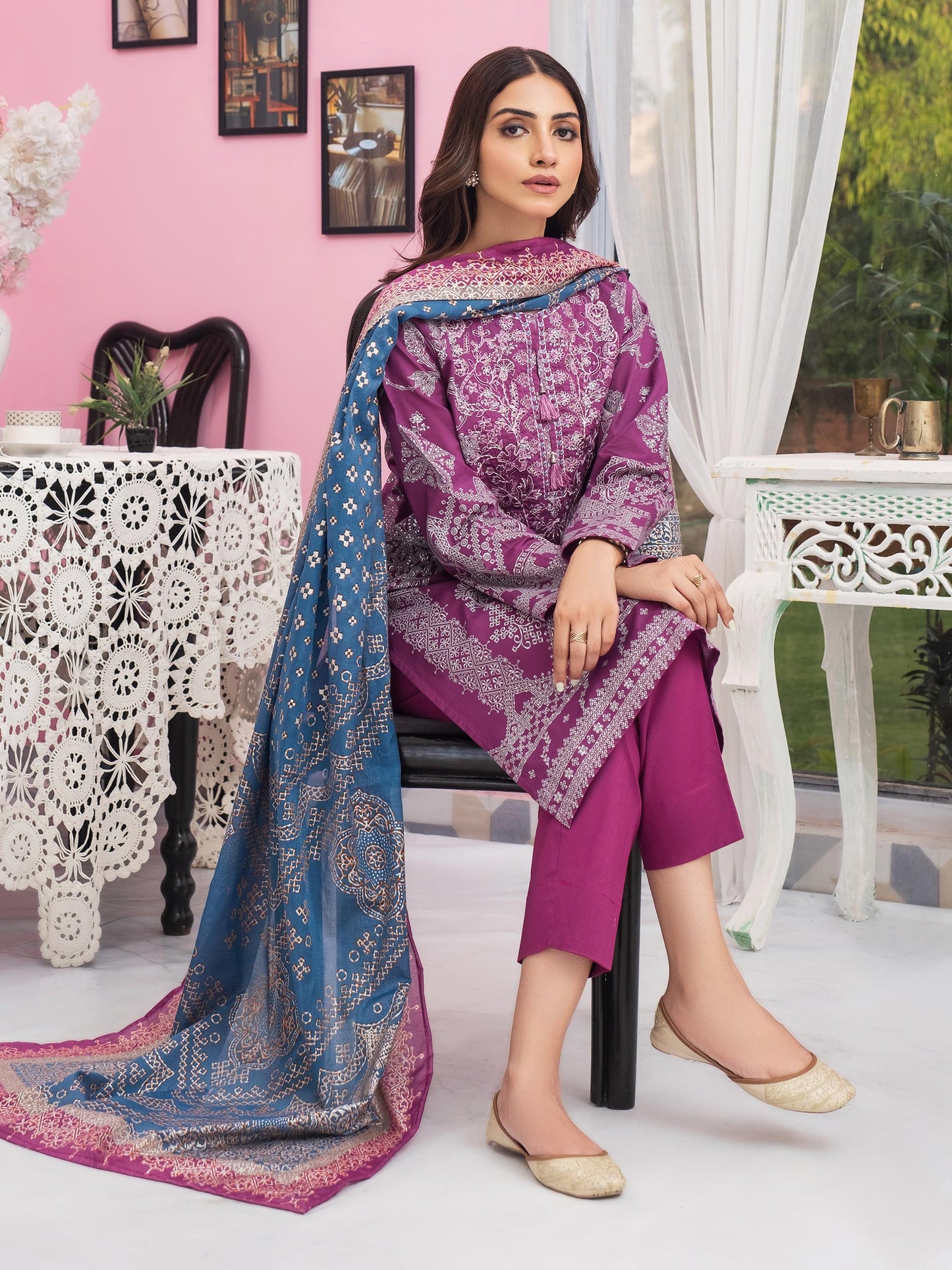 3 Piece Lawn Suit-Embroidered(Unstitched)