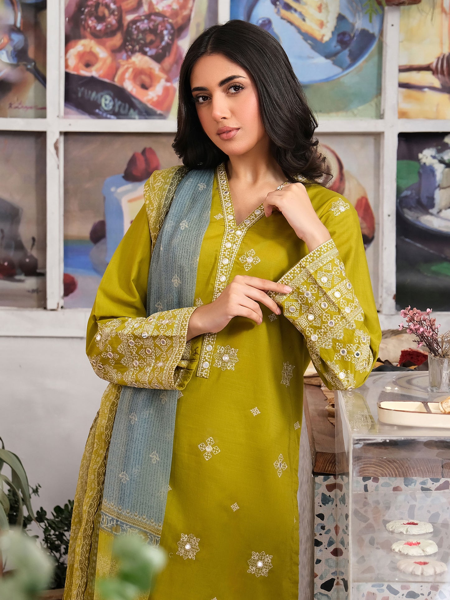 3 Piece Lawn Suit-Embroidered (Unstitched)