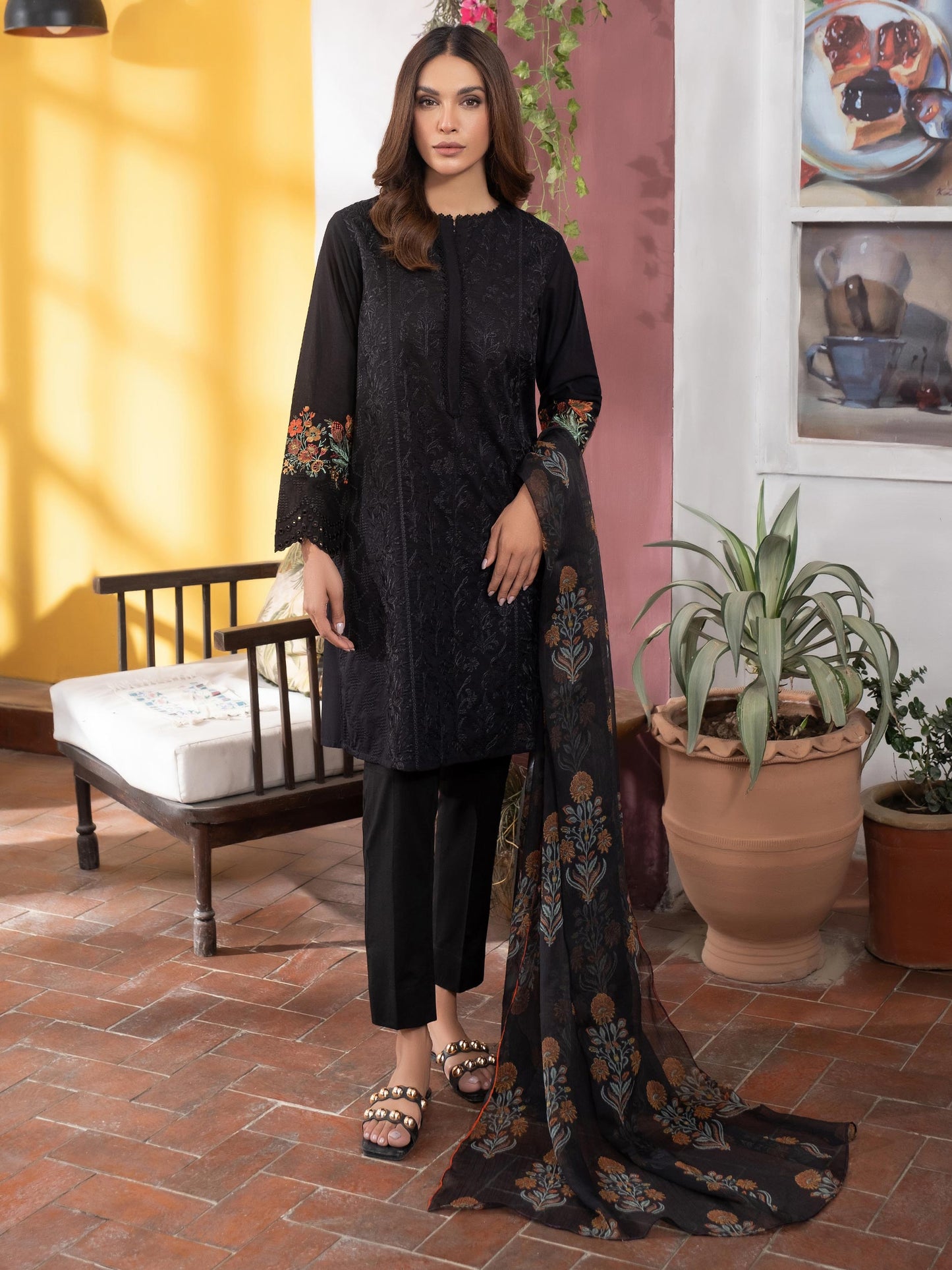 3 Piece Lawn Suit-Embroidered (Unstitched)