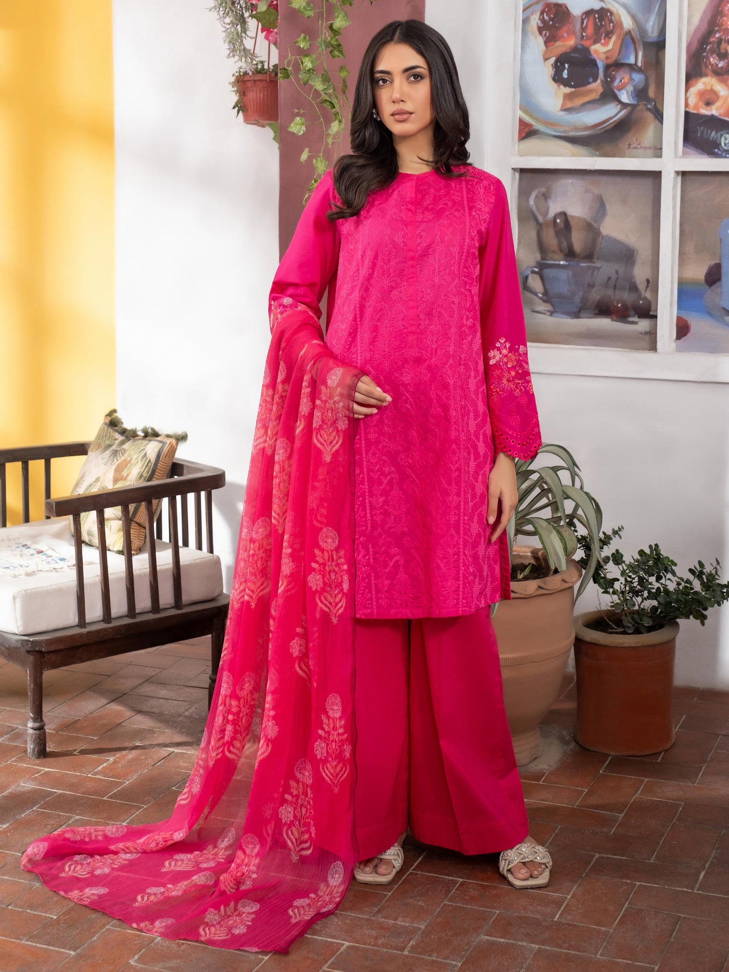 3 Piece Lawn Suit-Embroidered (Unstitched)