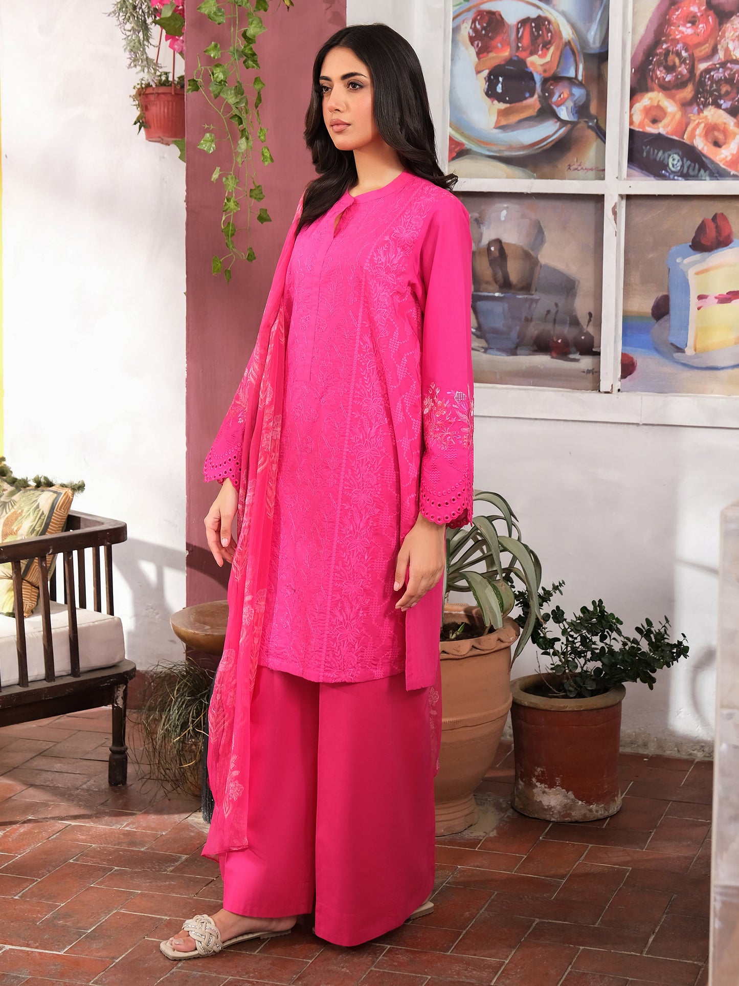 3 Piece Lawn Suit-Embroidered (Unstitched)