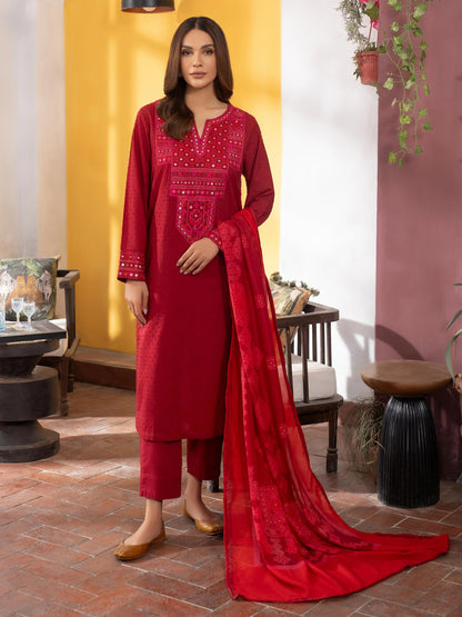 3 Piece Lawn Suit-Embroidered (Unstitched)