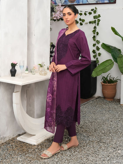 3 Piece Lawn Suit-Embroidered (Unstitched)