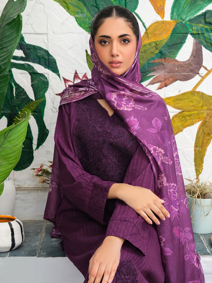 3 Piece Lawn Suit-Embroidered (Unstitched)