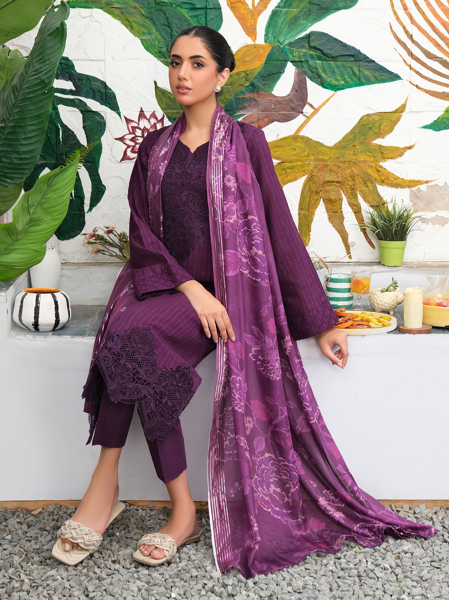 3 Piece Lawn Suit-Embroidered (Unstitched)