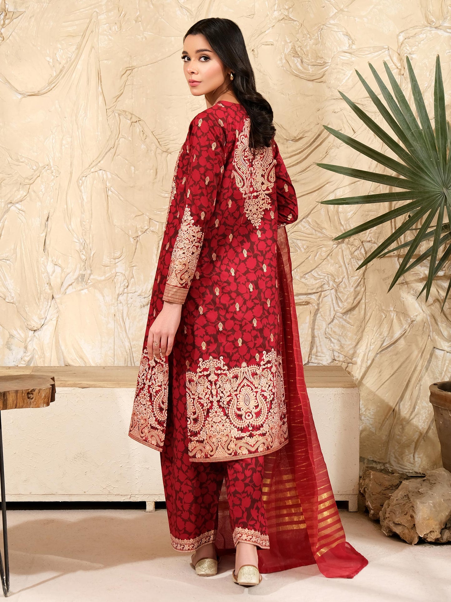 3 Piece Lawn Suit-Paste Print (Unstitched)