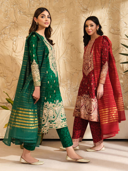 3 Piece Lawn Suit-Paste Print (Unstitched)