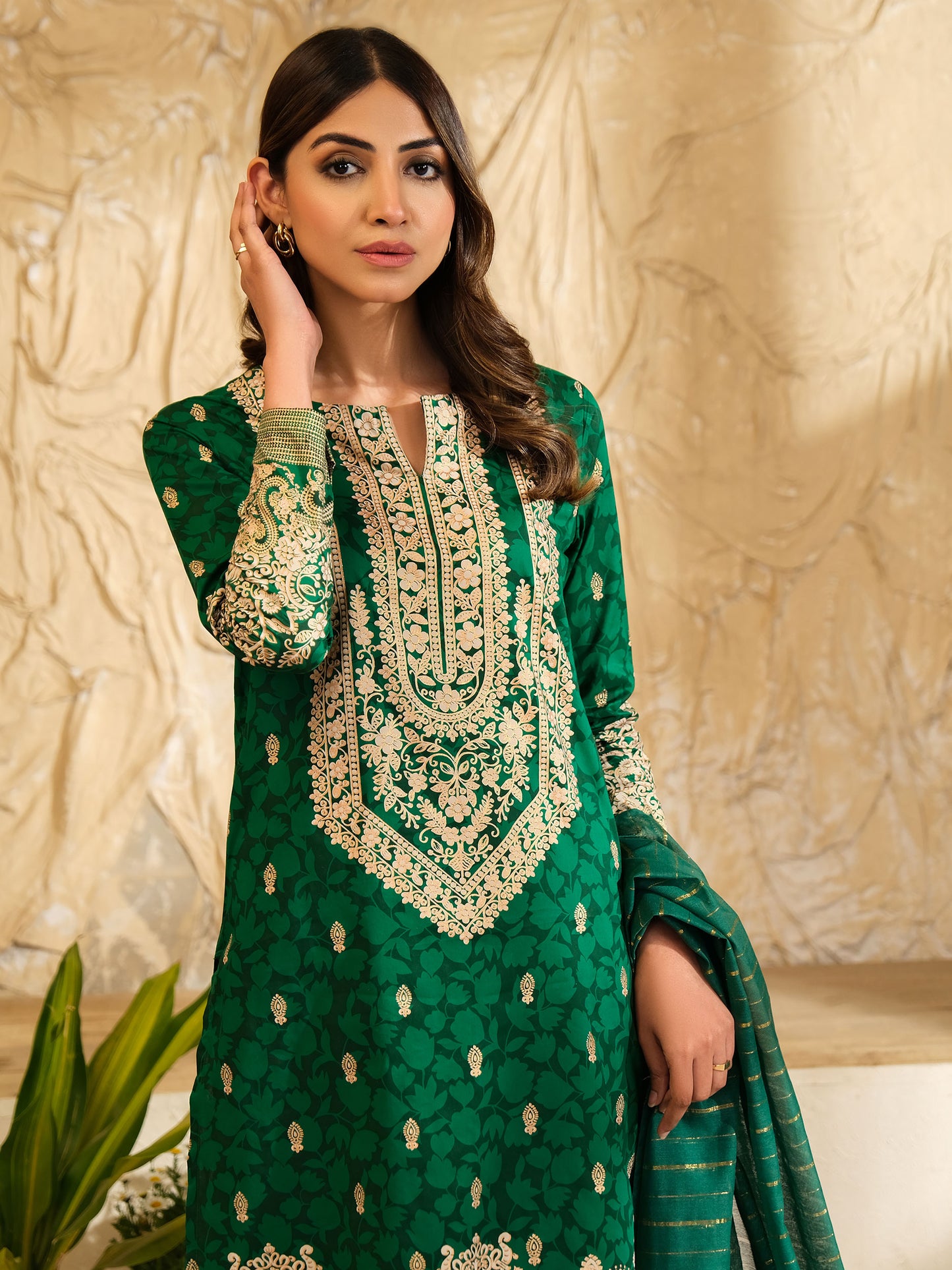 3 Piece Lawn Suit-Paste Print (Unstitched)