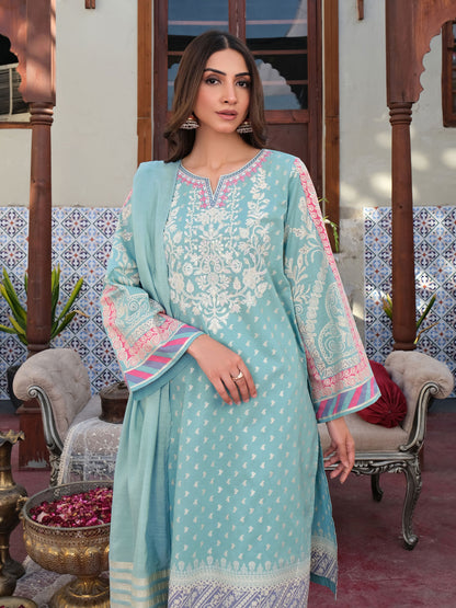 3 Piece Lawn Suit-Embroidered (Unstitched)