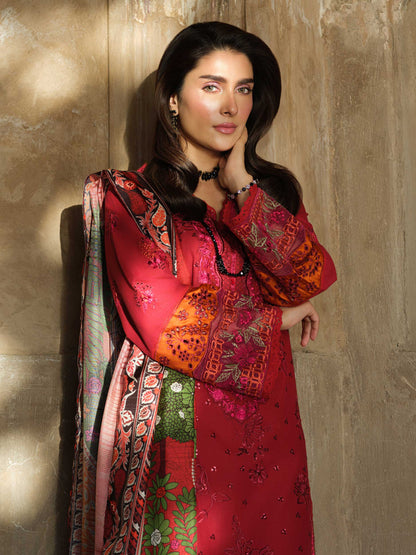 3 Piece Lawn Suit-Embroidered (Pret)