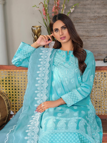 3 Piece Lawn Suit-Embroidered (Unstitched)