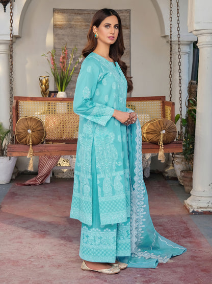 3 Piece Lawn Suit-Embroidered (Unstitched)