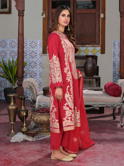 3 Piece Lawn Suit-Embroidered (Unstitched)