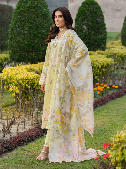 3 Piece Lawn Suit-Embroidered (Pret)