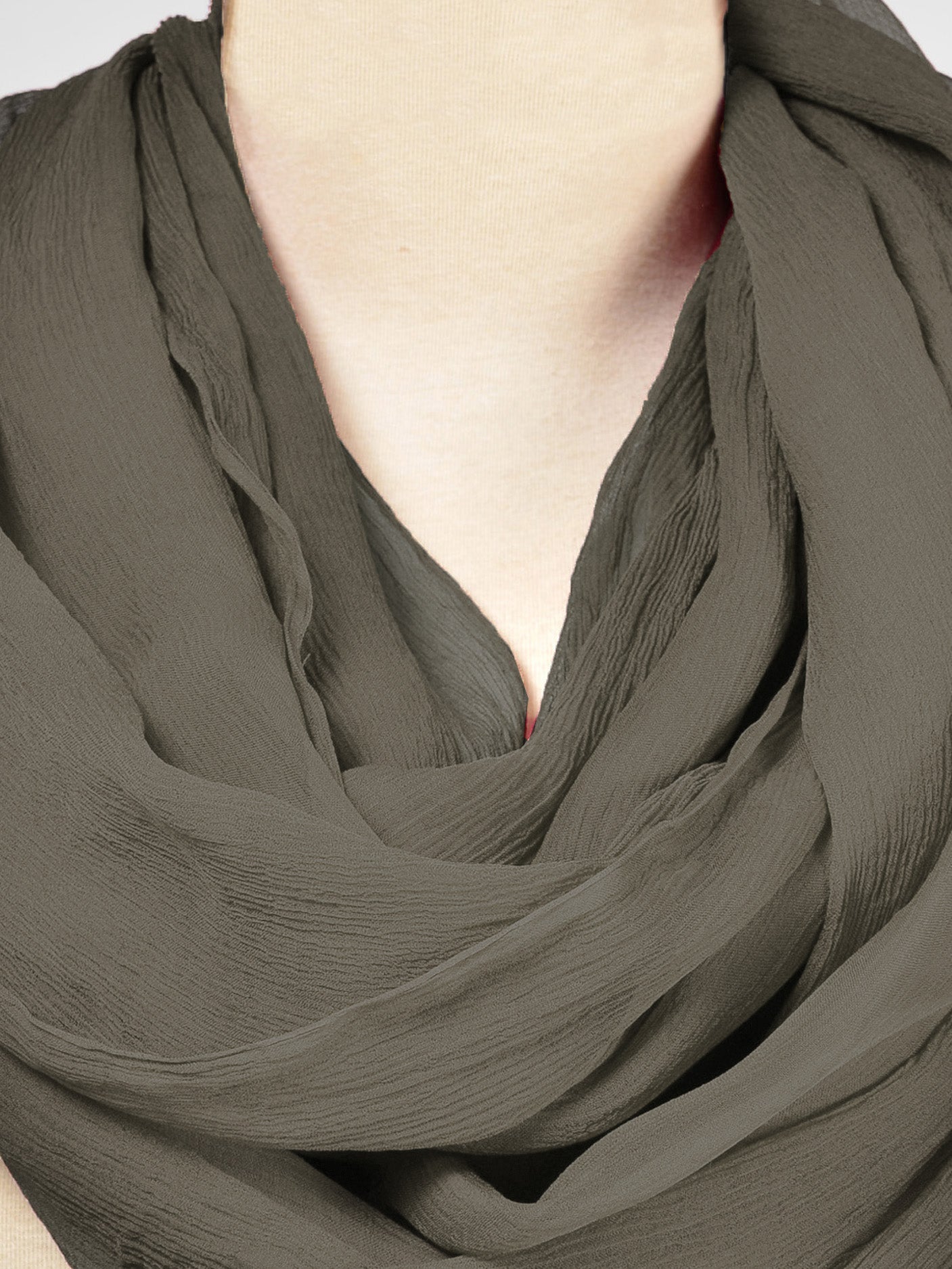 Chiffon Dupatta - Dark Grey