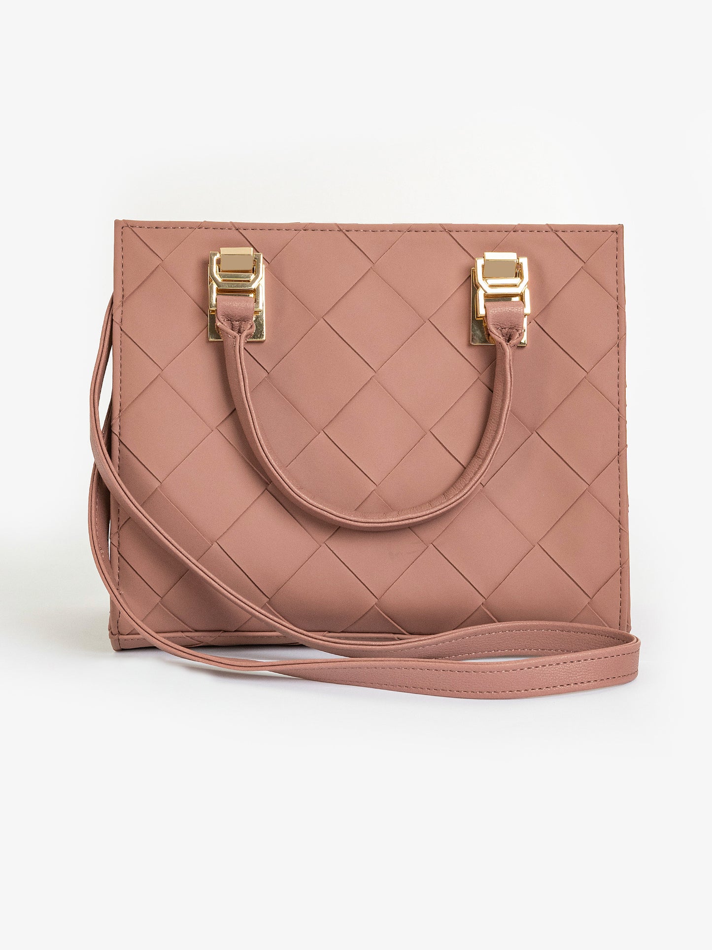 Criss Cross Pattern Handbag