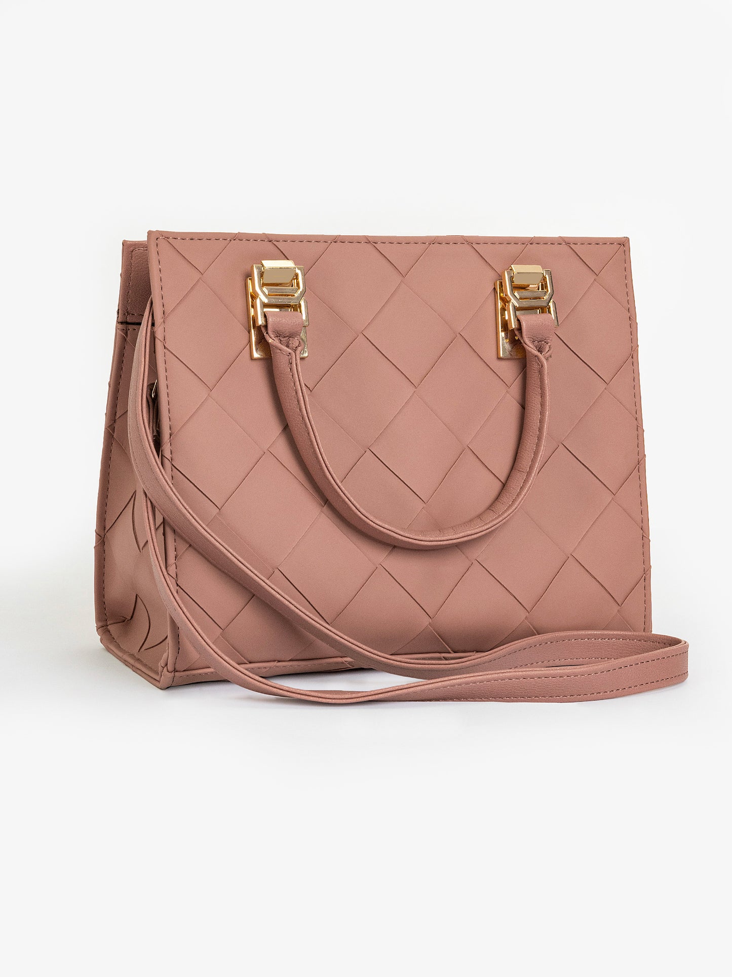 Criss Cross Pattern Handbag