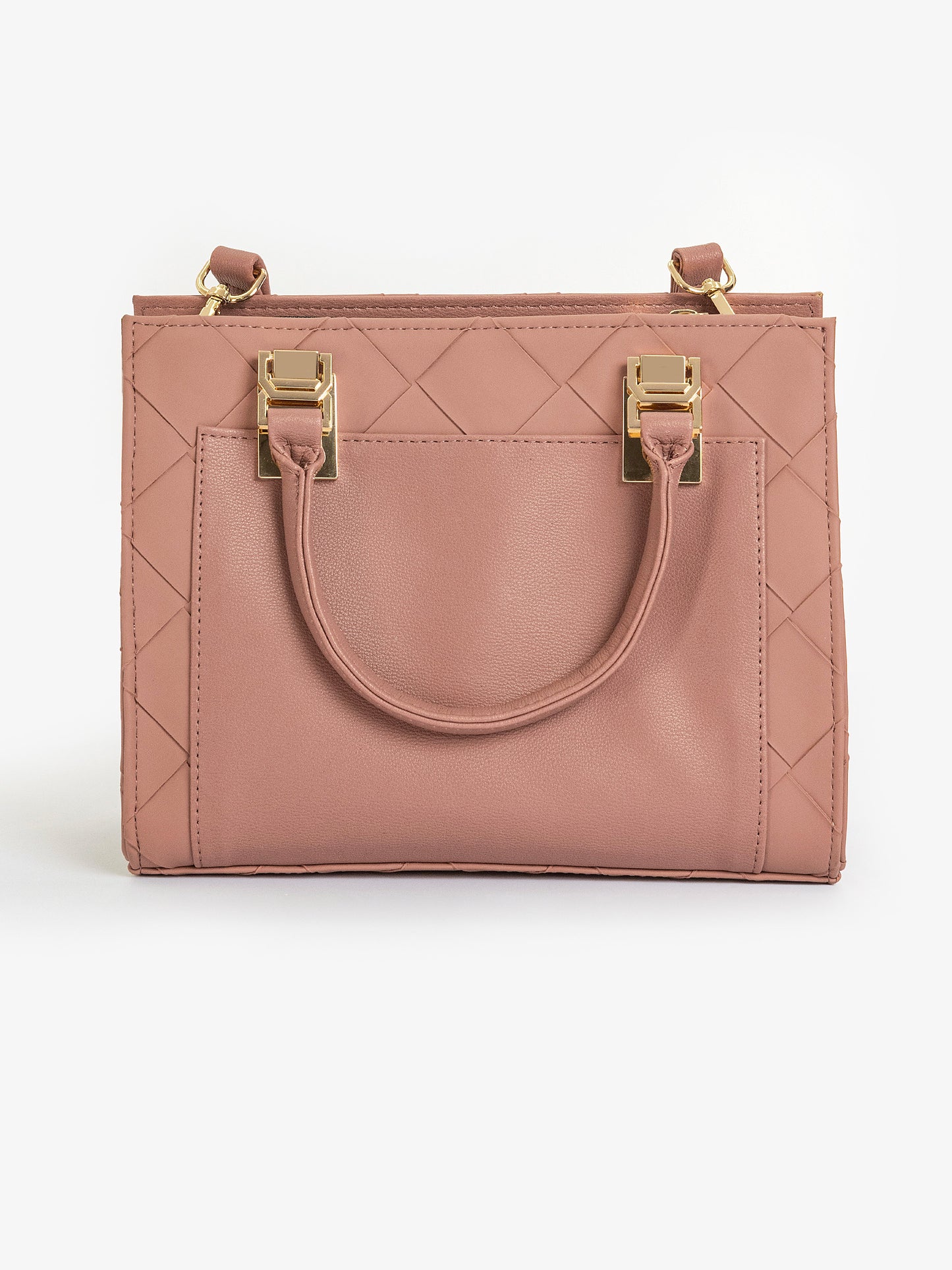 Criss Cross Pattern Handbag