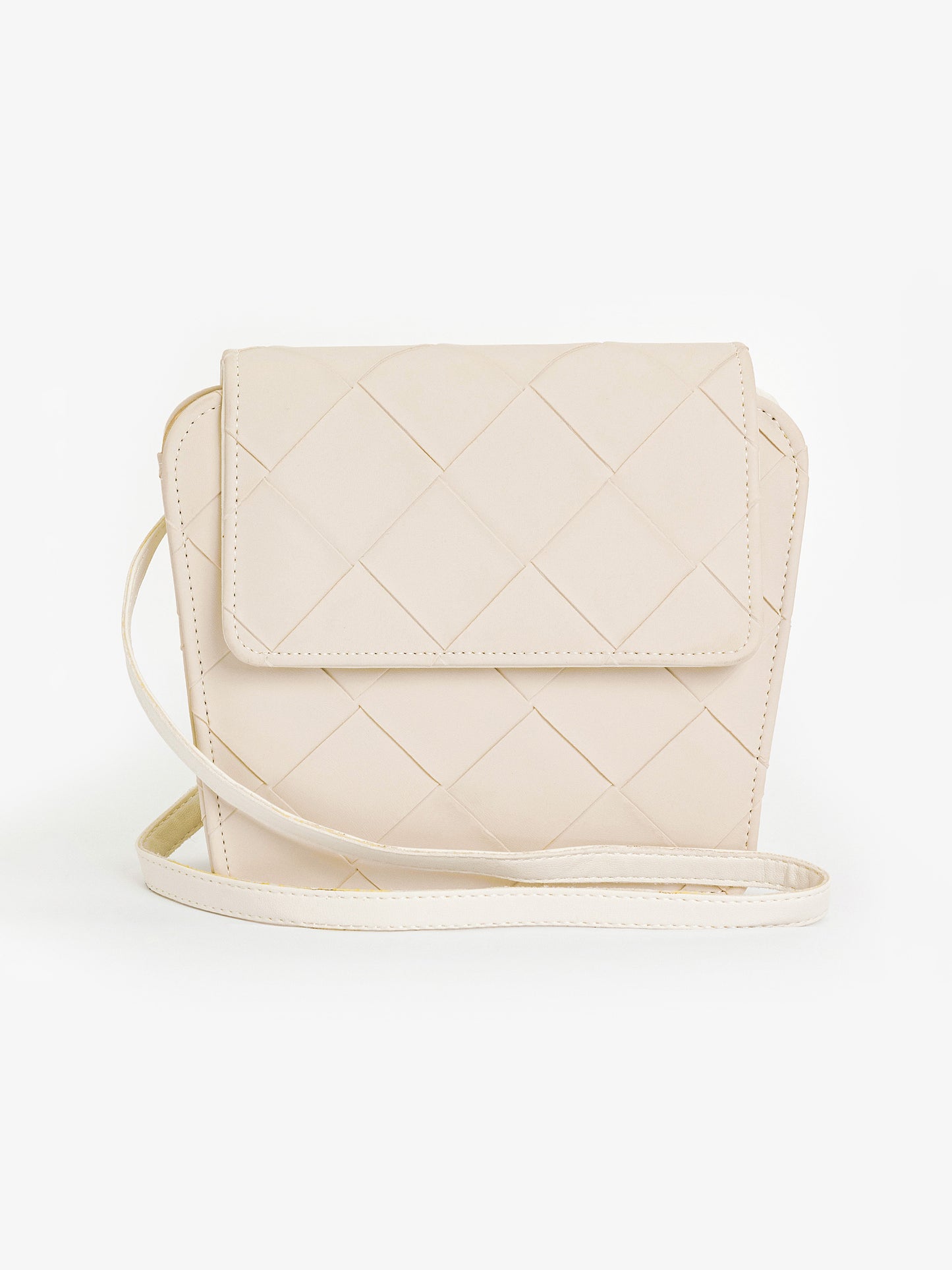 Criss Cross Pattern Handbag