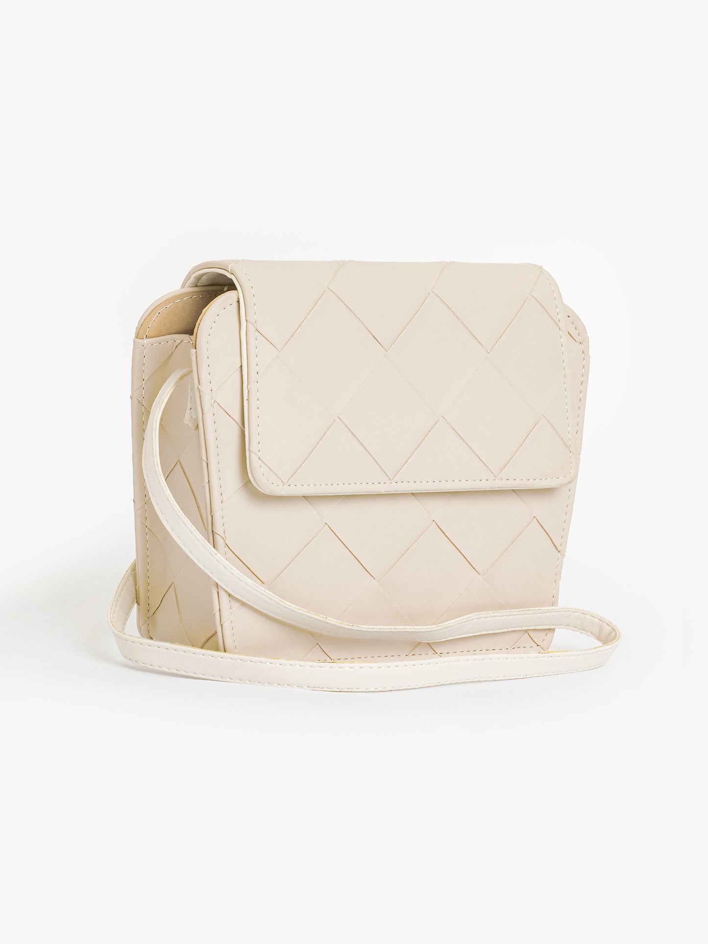 Criss Cross Pattern Handbag