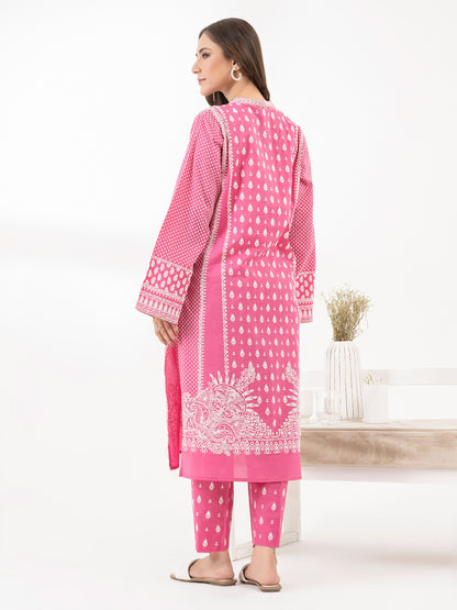 2 Piece Lawn Suit-Emboss Print (Pret)