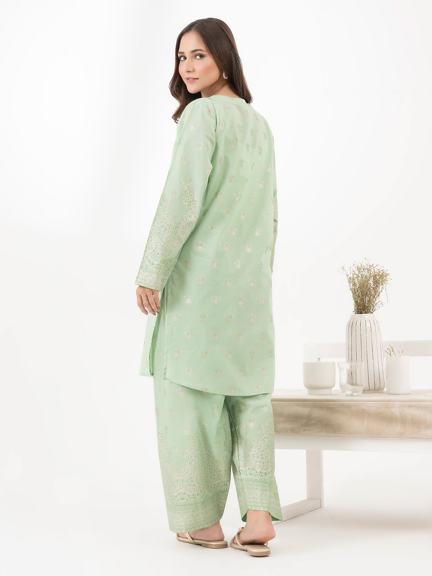 2 Piece Lawn Suit-Paste Print (Pret)