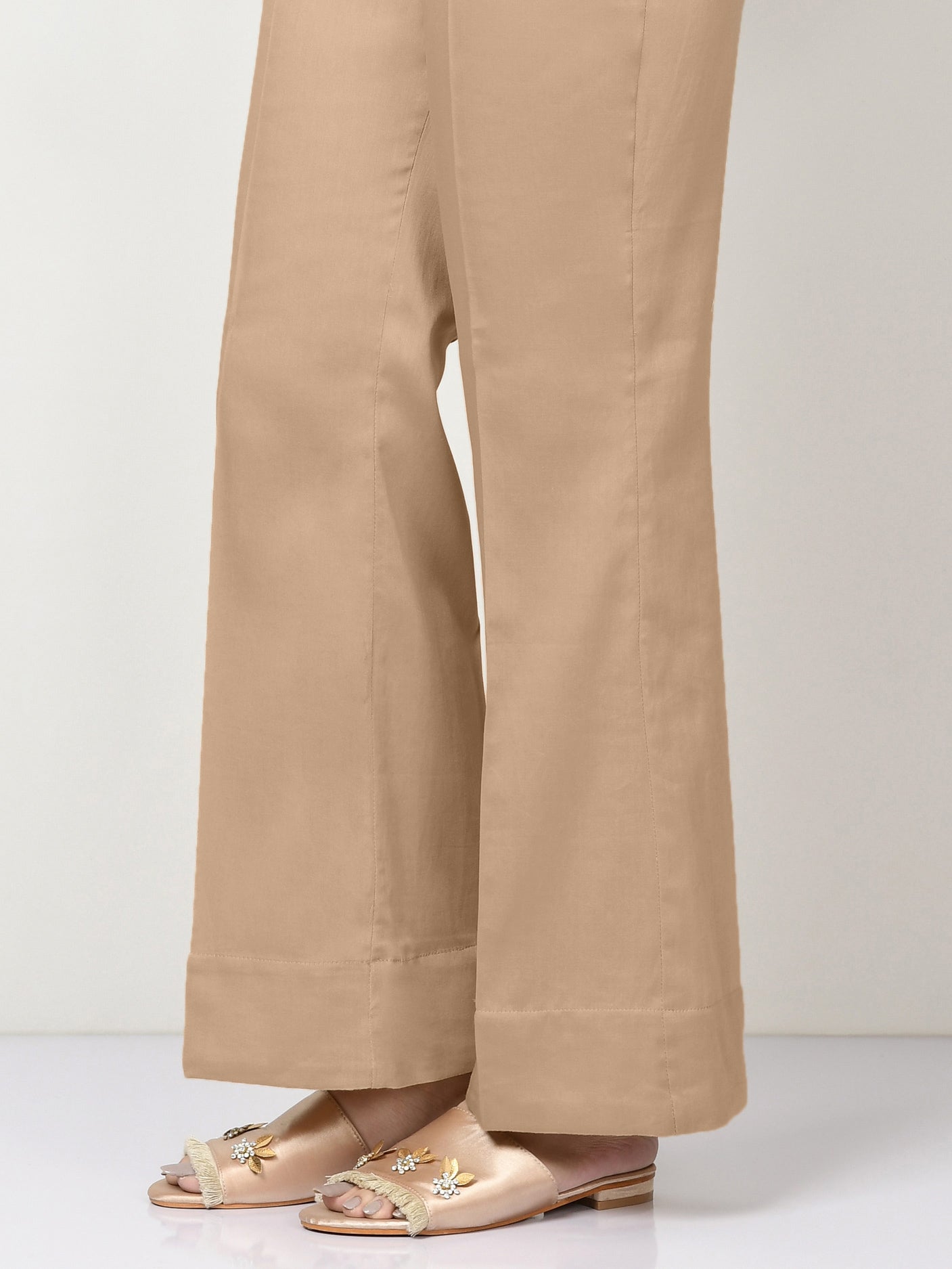 Cambric Trousers-Dyed (Unstitched)