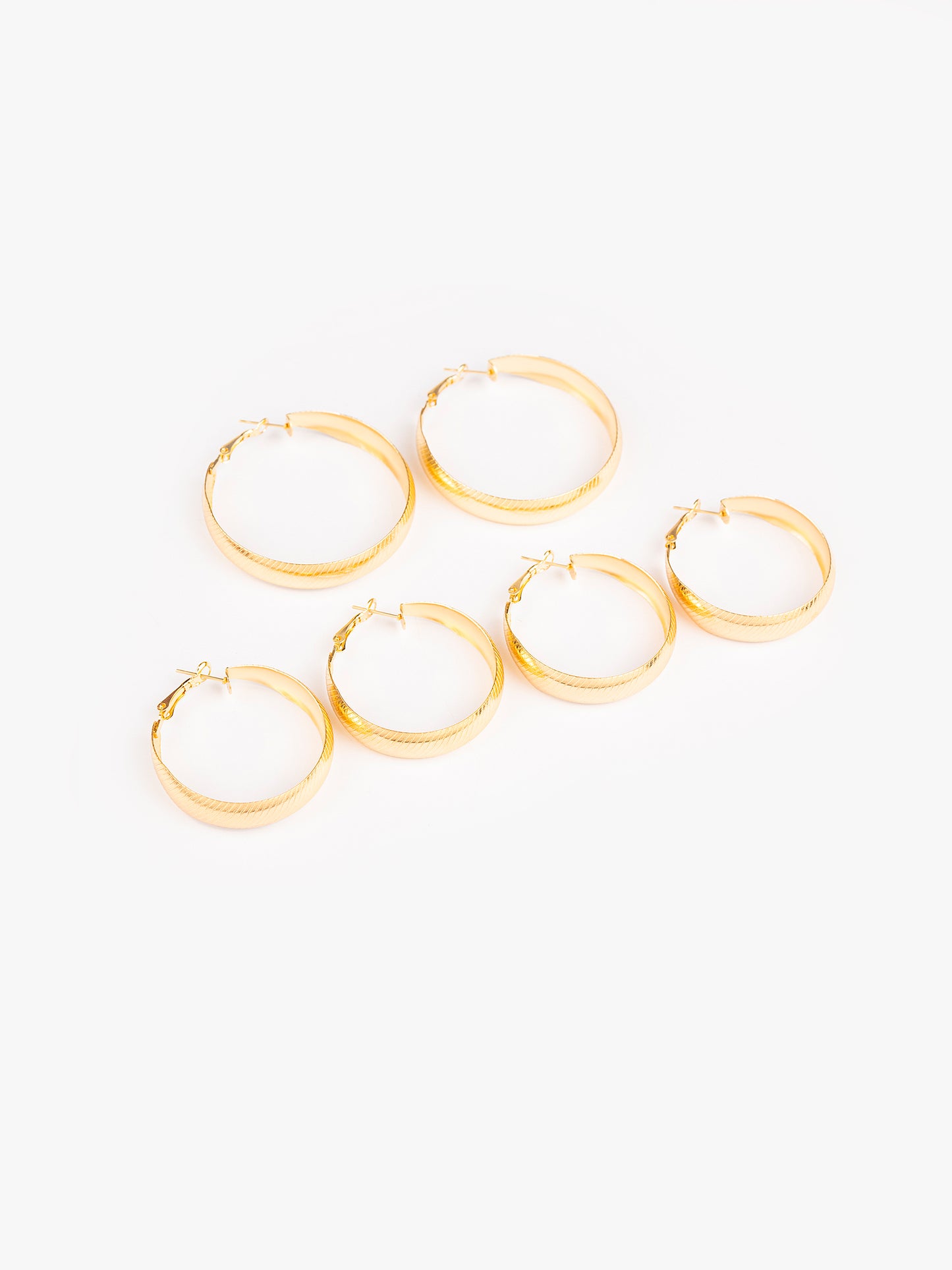 Gold Hoops Set