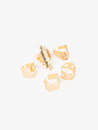 geometric-gold-ring-set