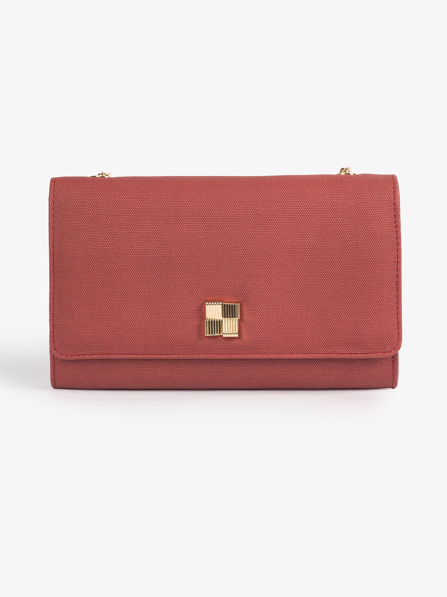 Textured Brooch Clutch