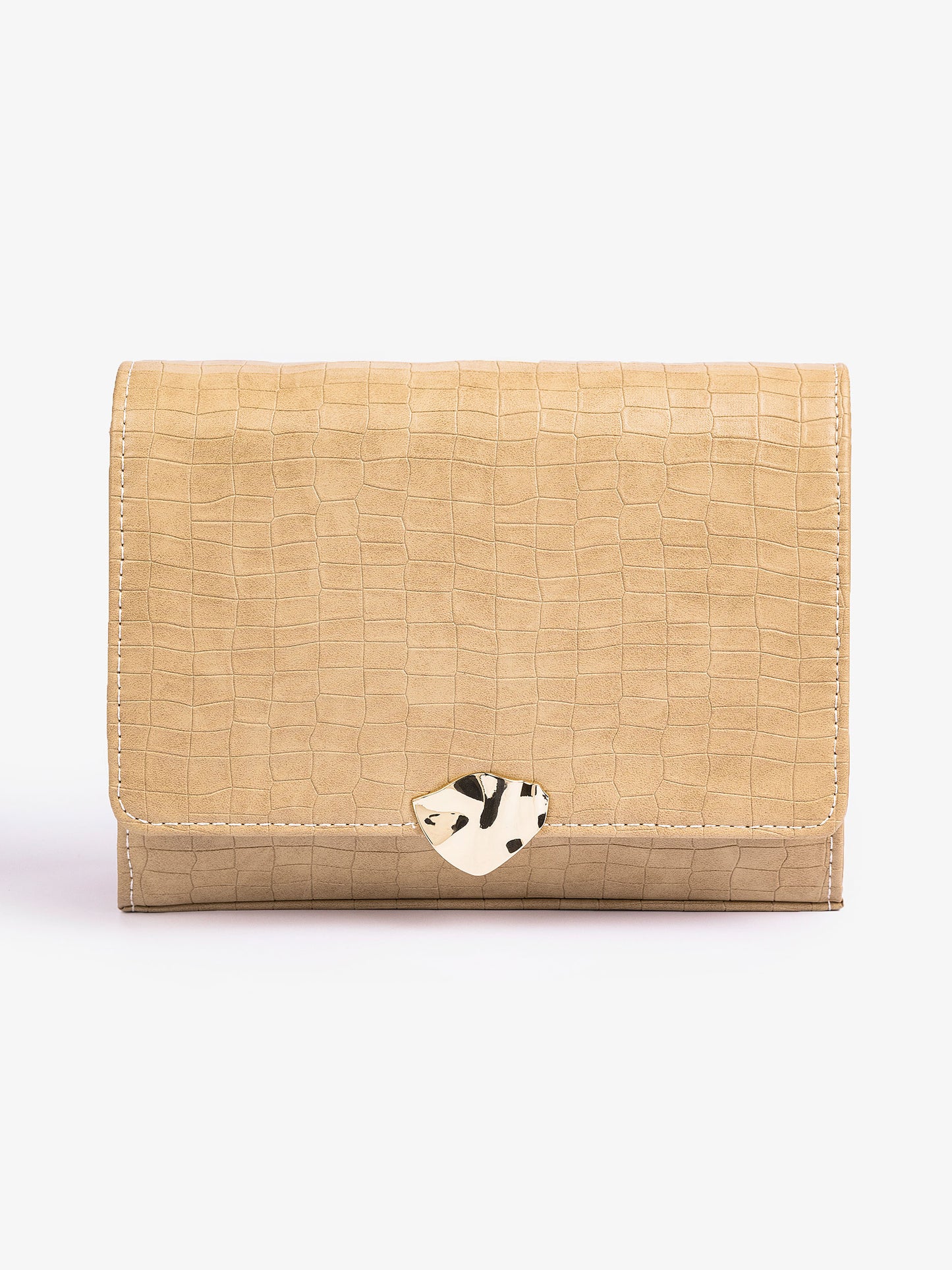 Croc Textured Clutch