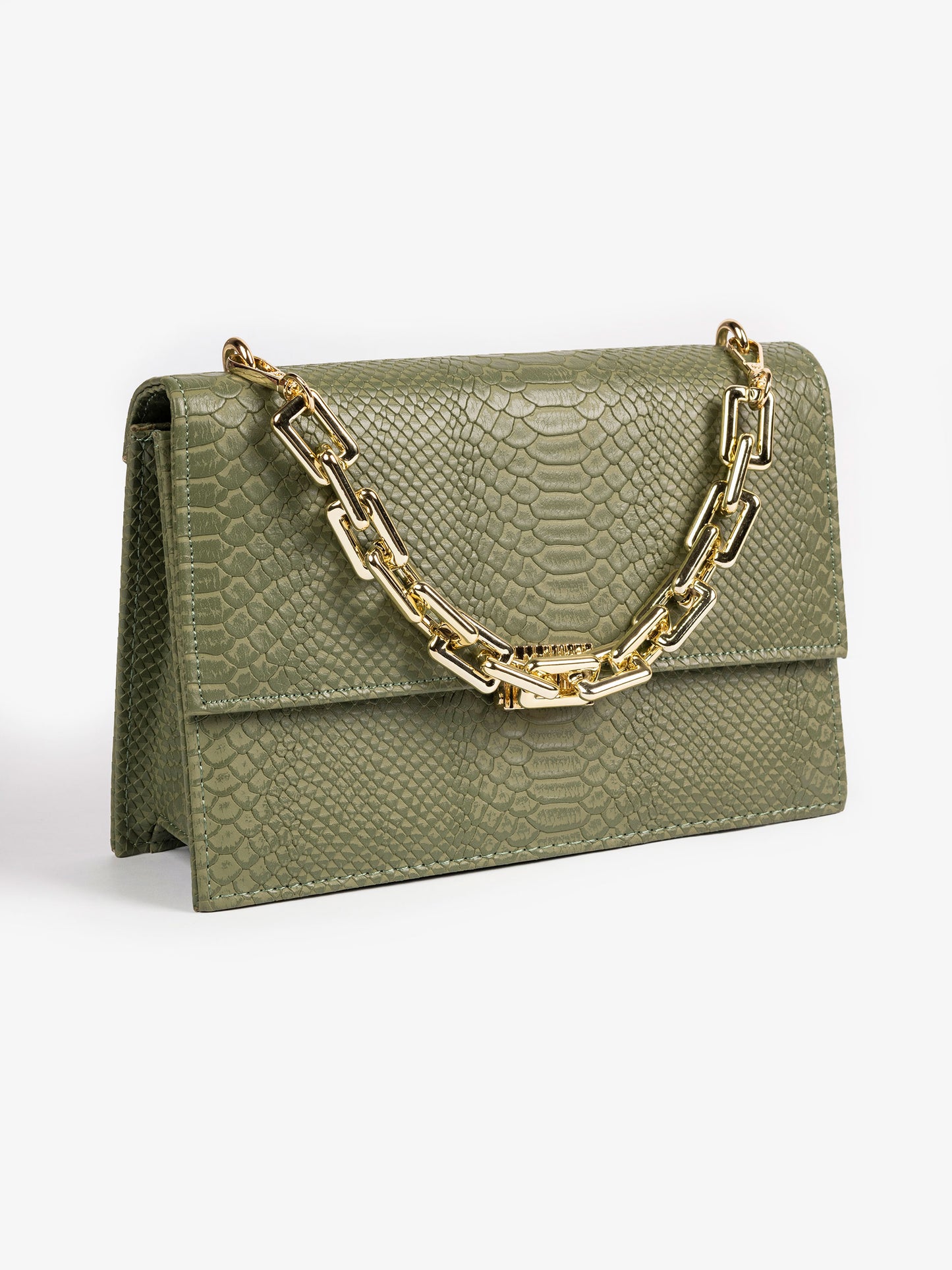 Snake Textured Handbag