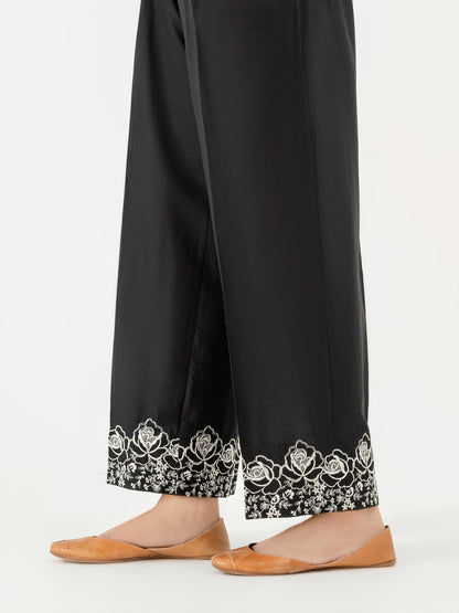 Embroidered Cambric Trouser (Pret)