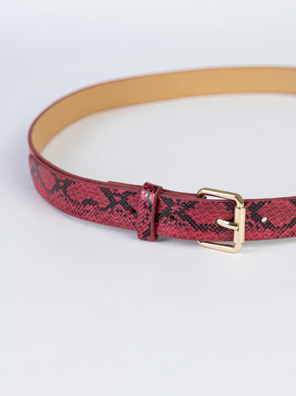 Snake Textured Belt