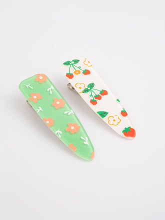 floral-print-hair-clips