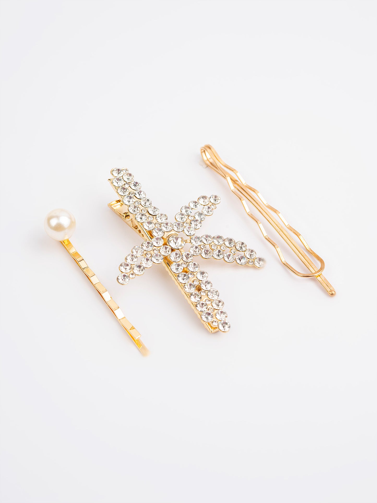 Embellished Starfish Hair Clips