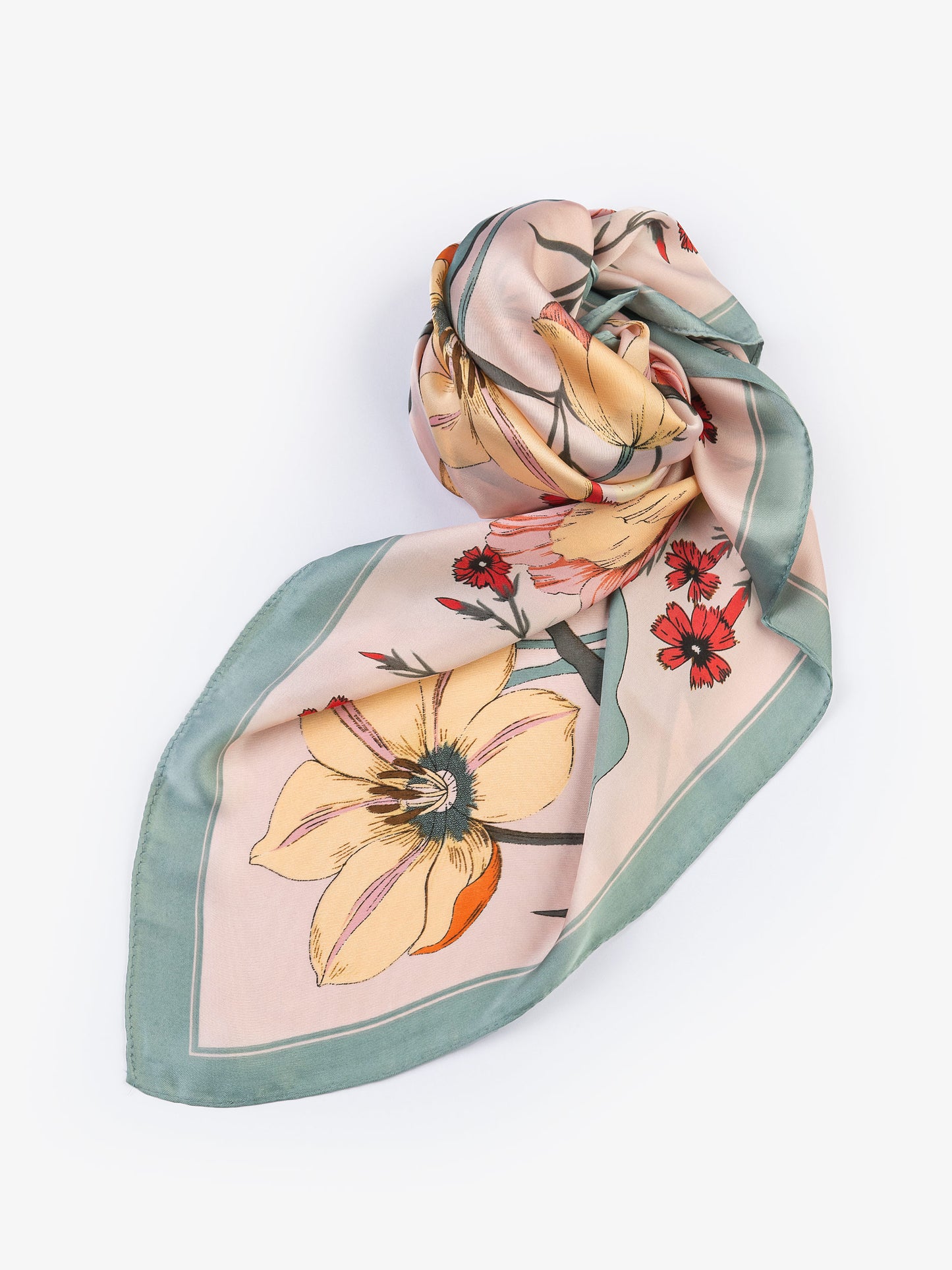 Printed Silk Mini Scarf