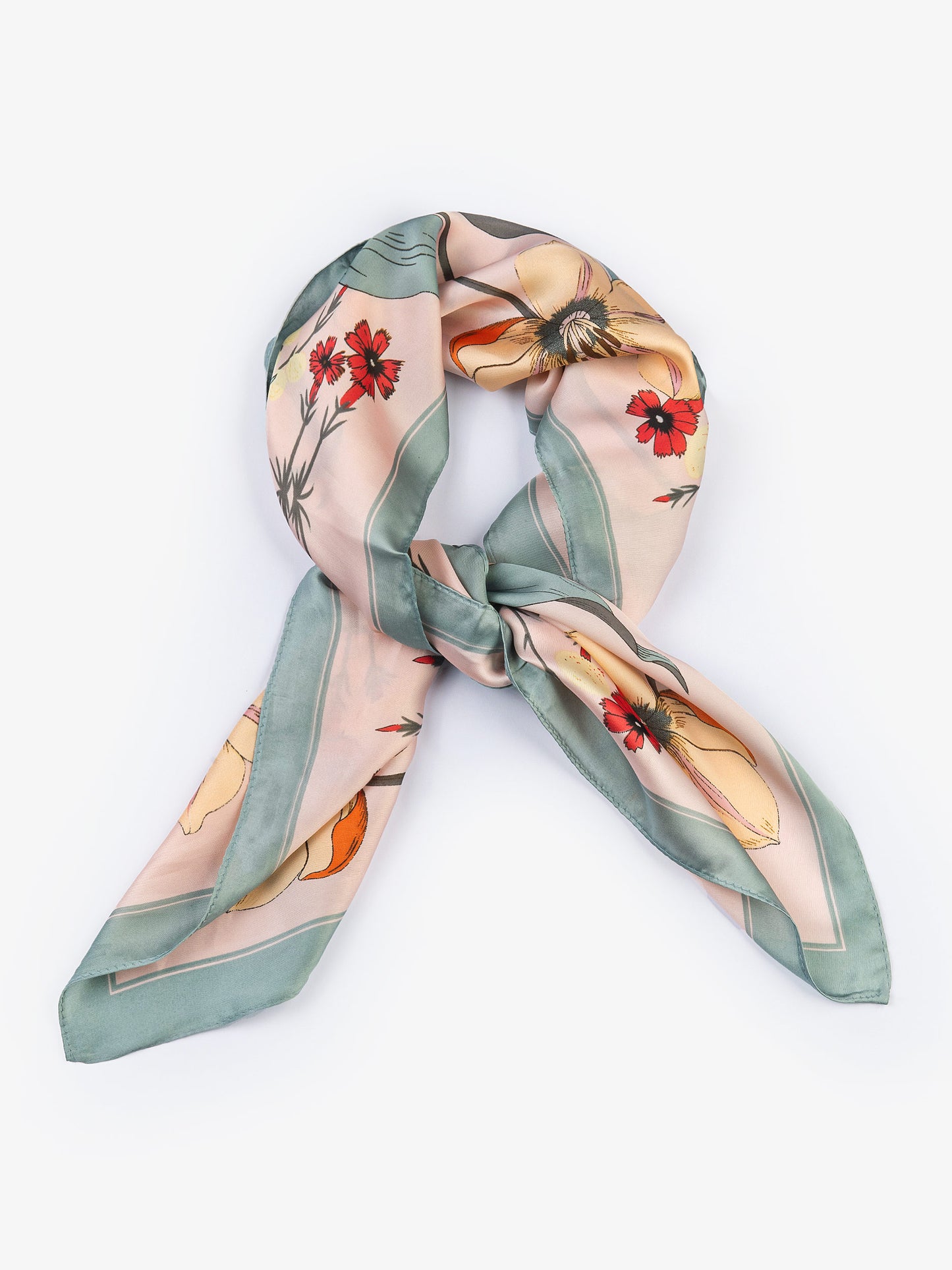 Printed Silk Mini Scarf