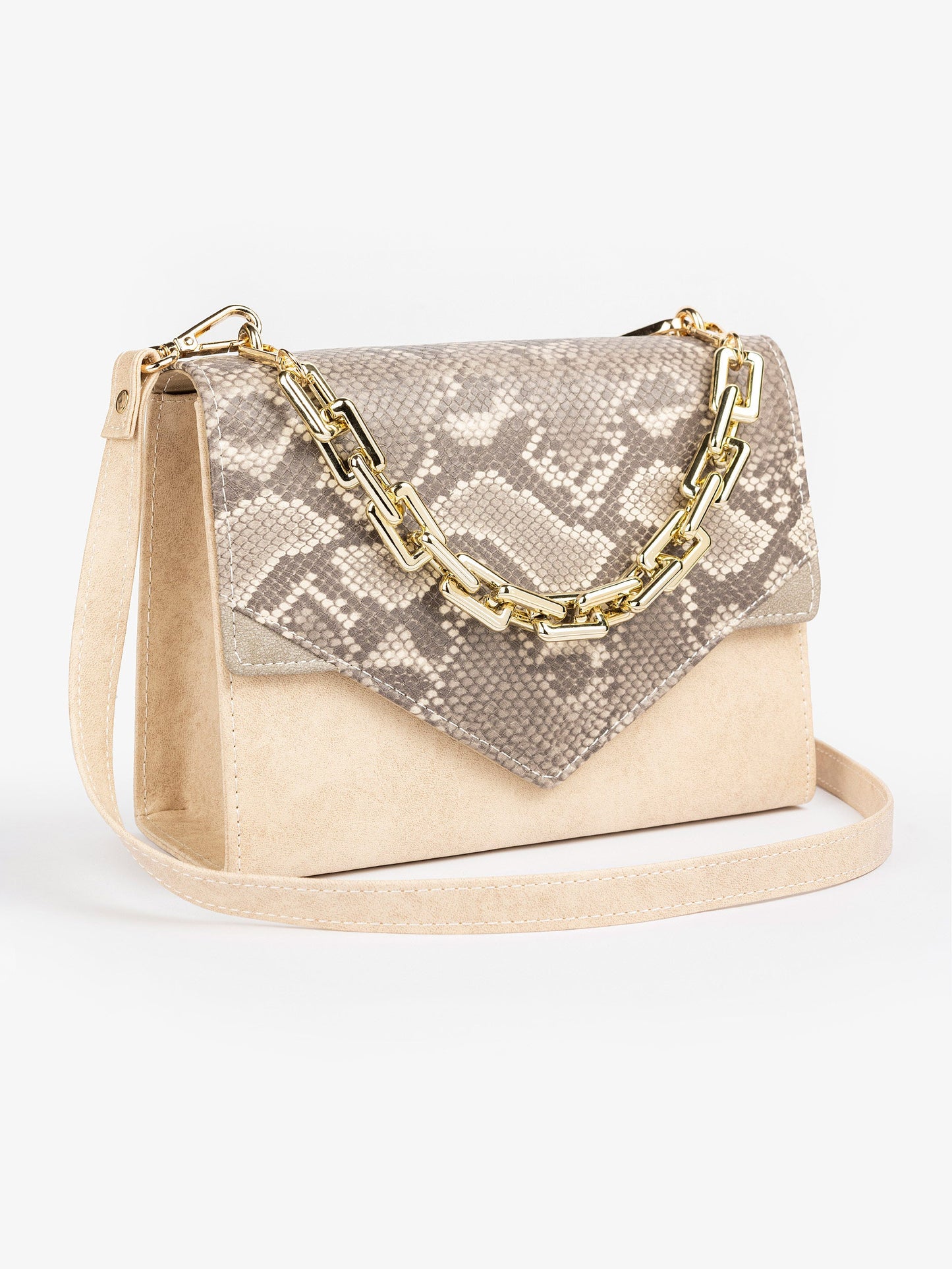 Snake Textured Handbag