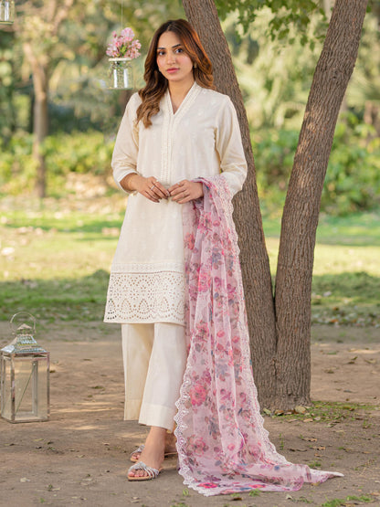 3 Piece Lawn Suit-Embroidered (Unstitched)