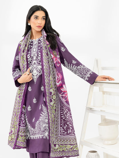 3 Piece Lawn Suit-Paste Print (Pret)