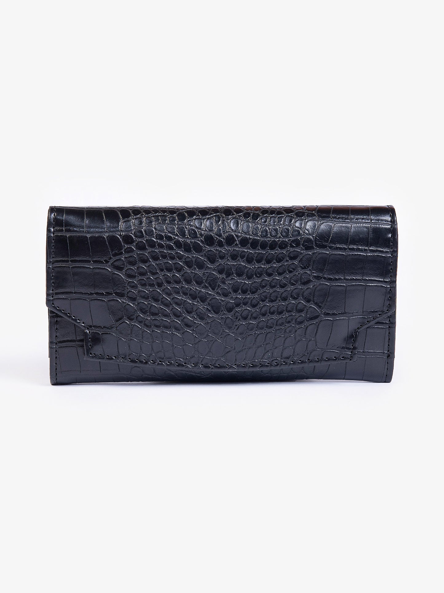 Croc Textured Wallet