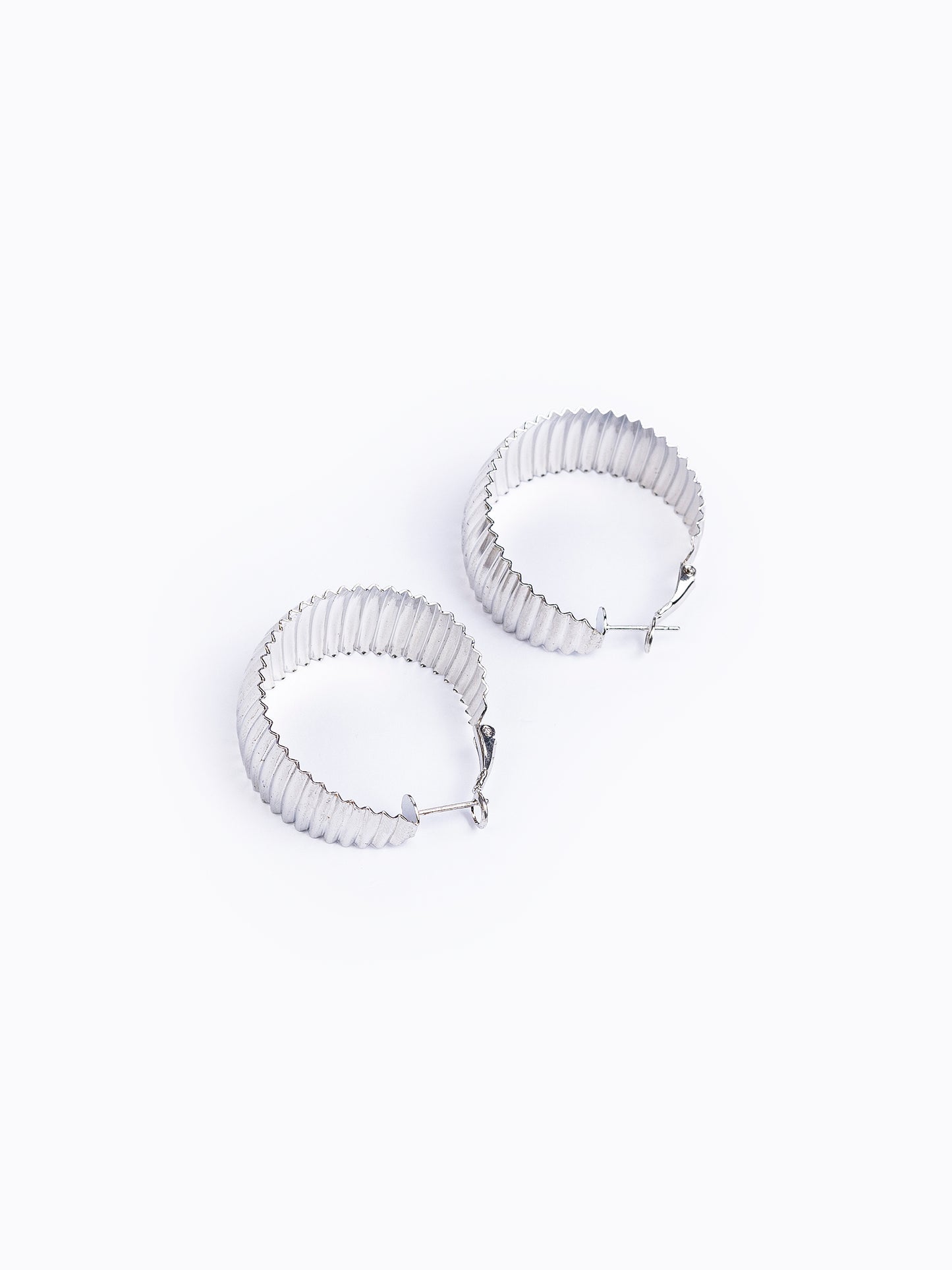 Textured Hoop Earings