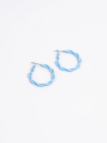 Curly Hoop Earings