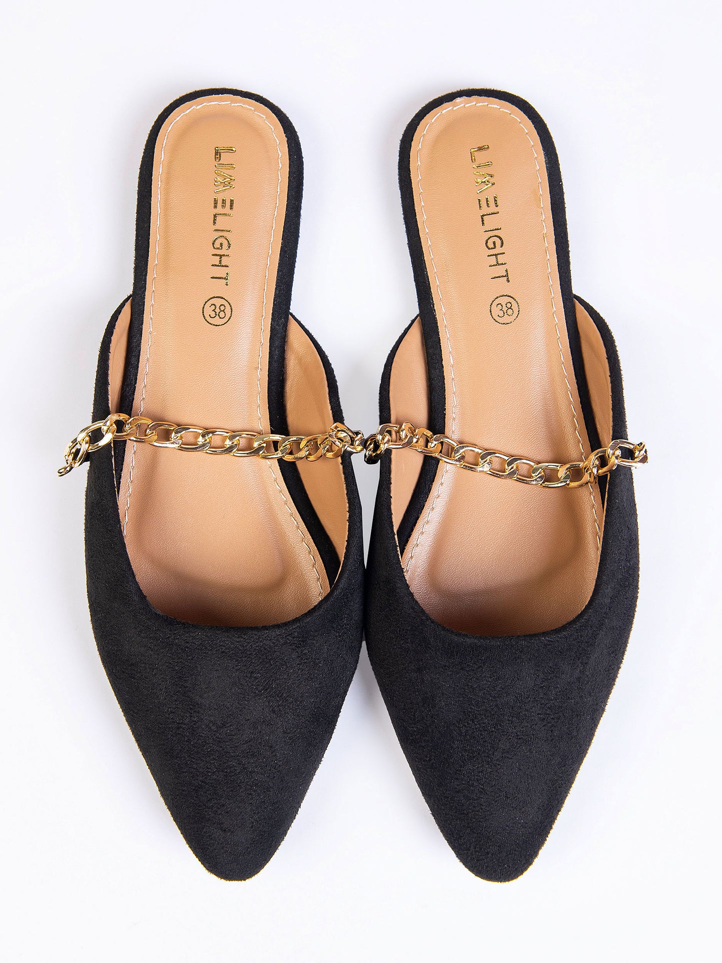 Chain Embellished Mules