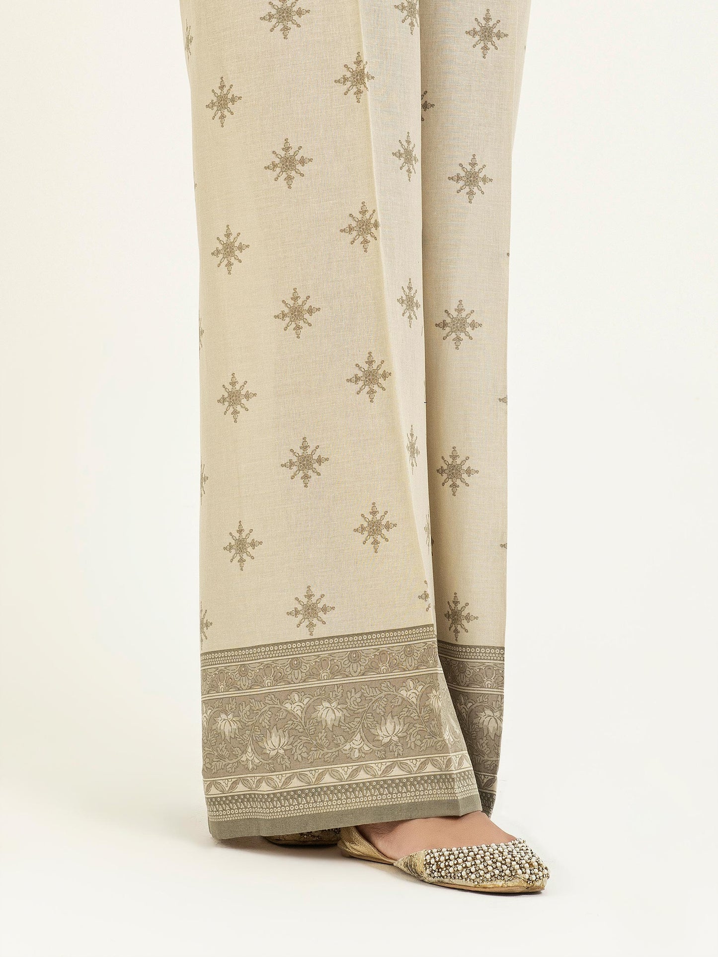 Printed Khaddar Trouser(Pret)