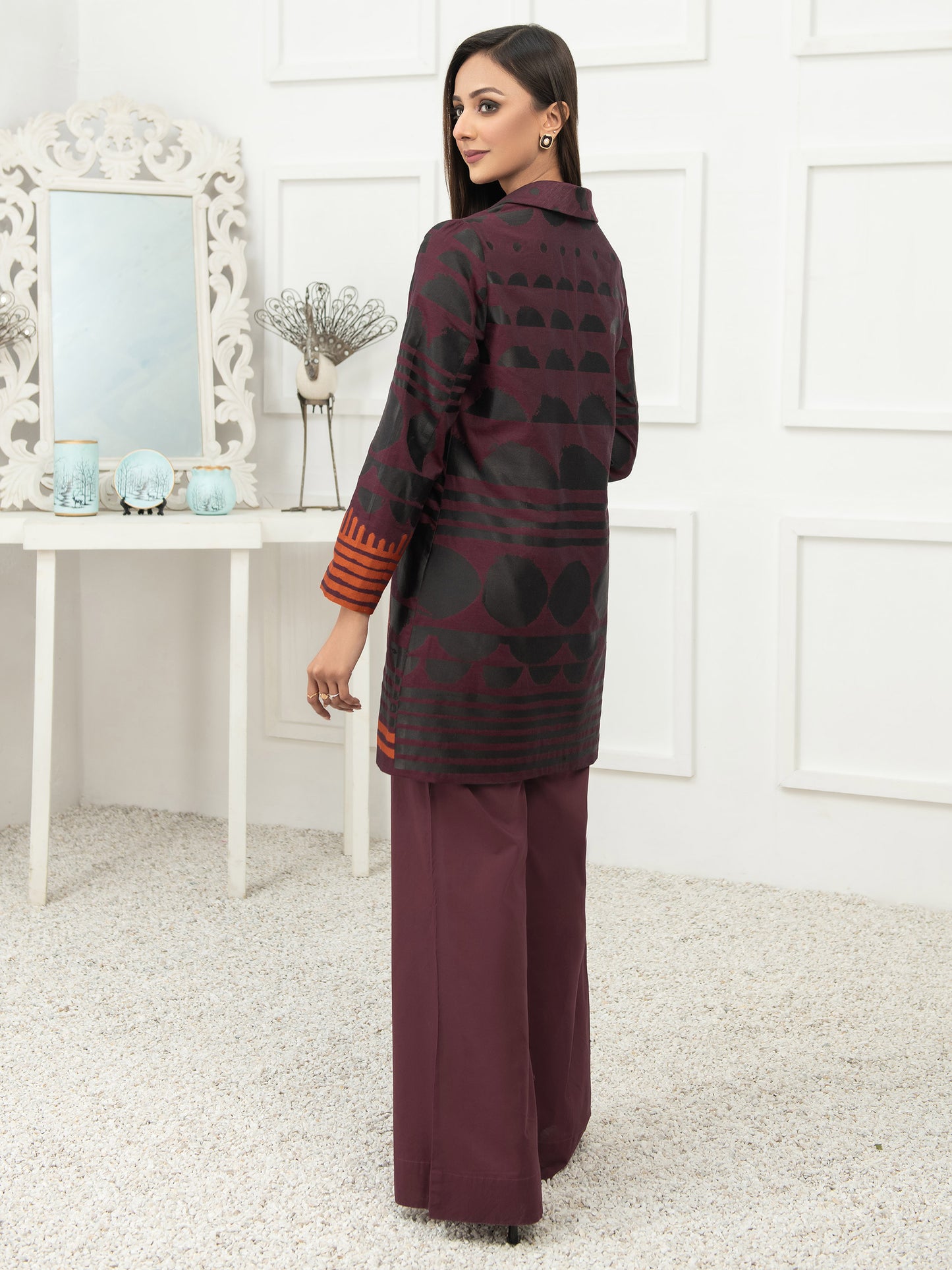 2 Piece Jacquard Suit-Printed (Unstitched)